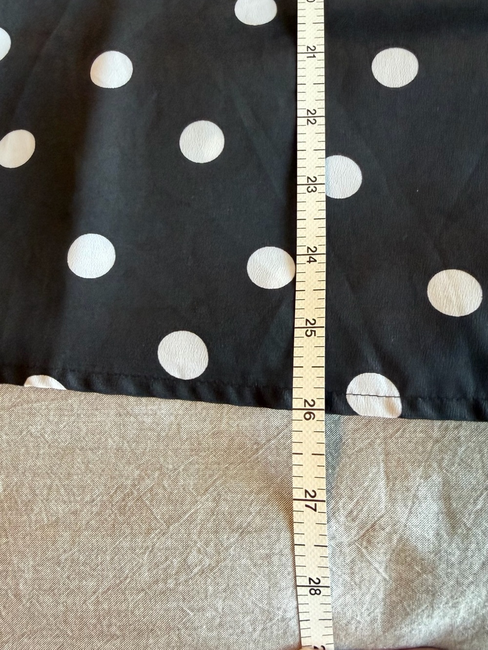 J. Crew Black Blouse with White Polka Dots, Large, Like new - Picture 7 of 10